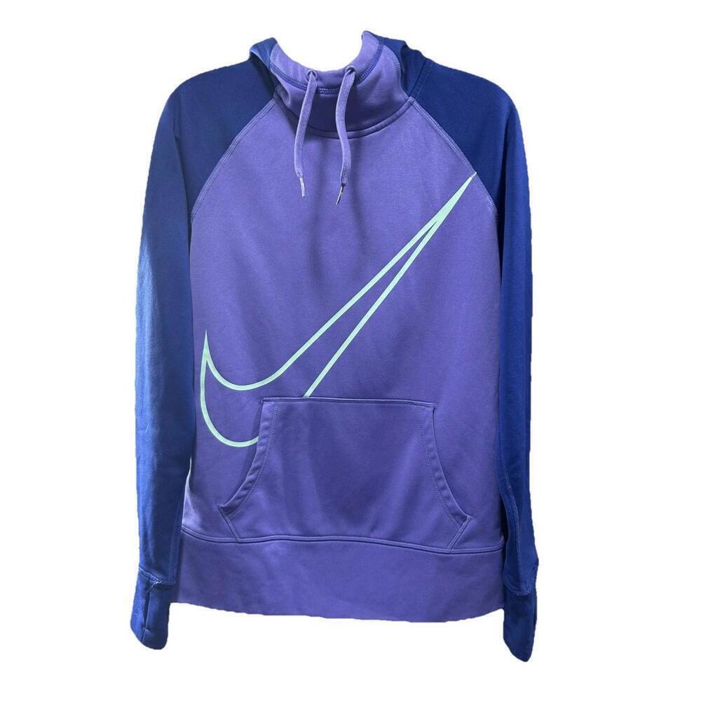 Women’s Nike Therma-Fit Sweater Hoodie Pullover Size Medium Purple